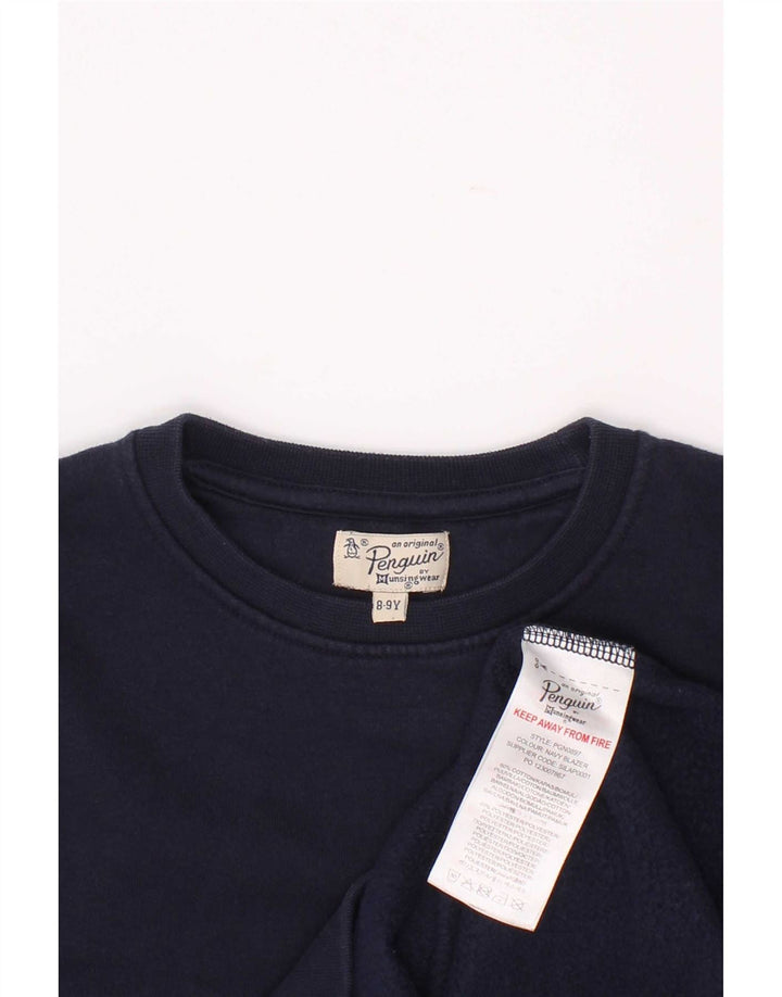 Penguin Boys Sweatshirt Jumper 8-9 Years Navy Blue