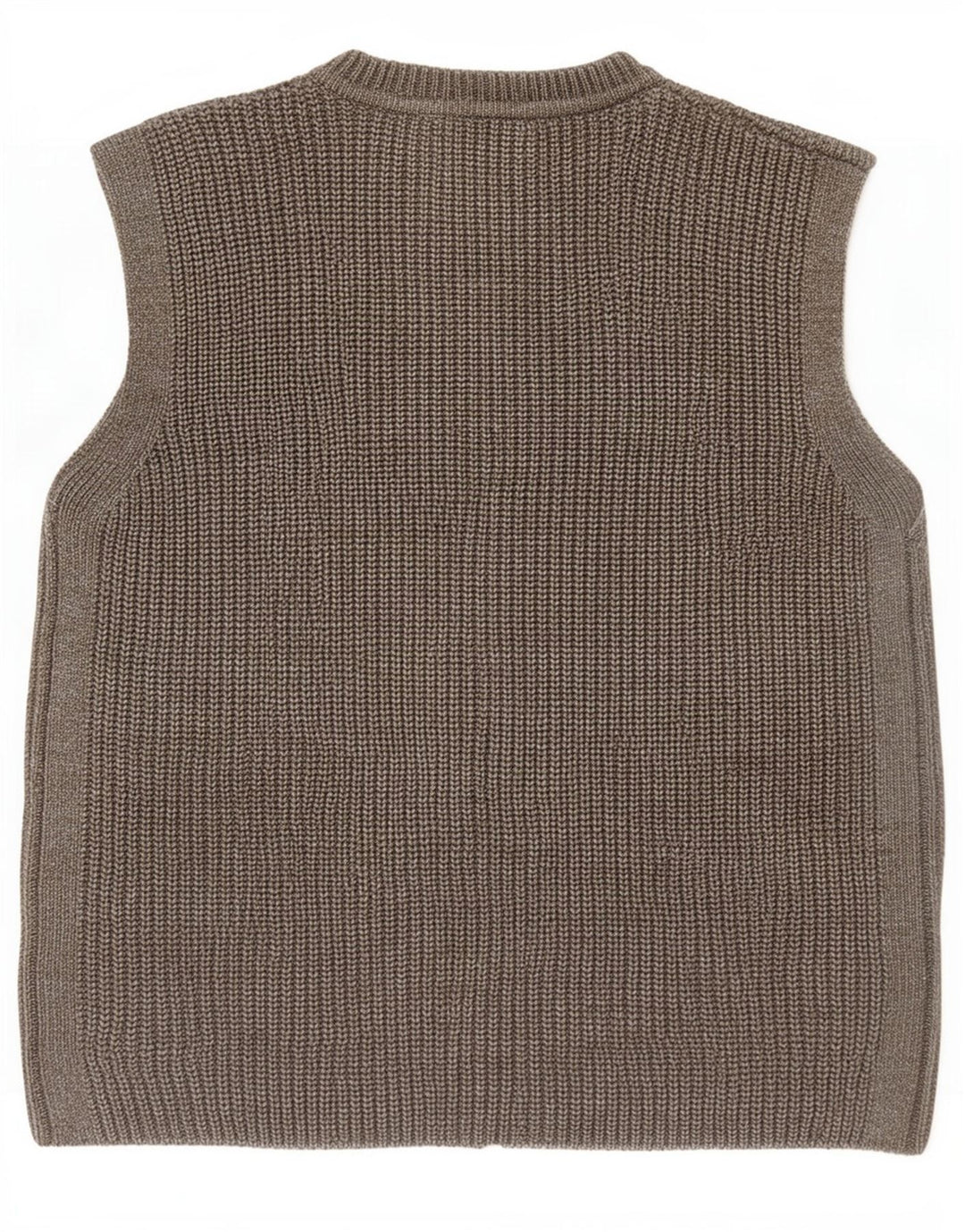 Marks & Spencer Womens Sleeveless Cardigan Sweater UK 10 Small Grey