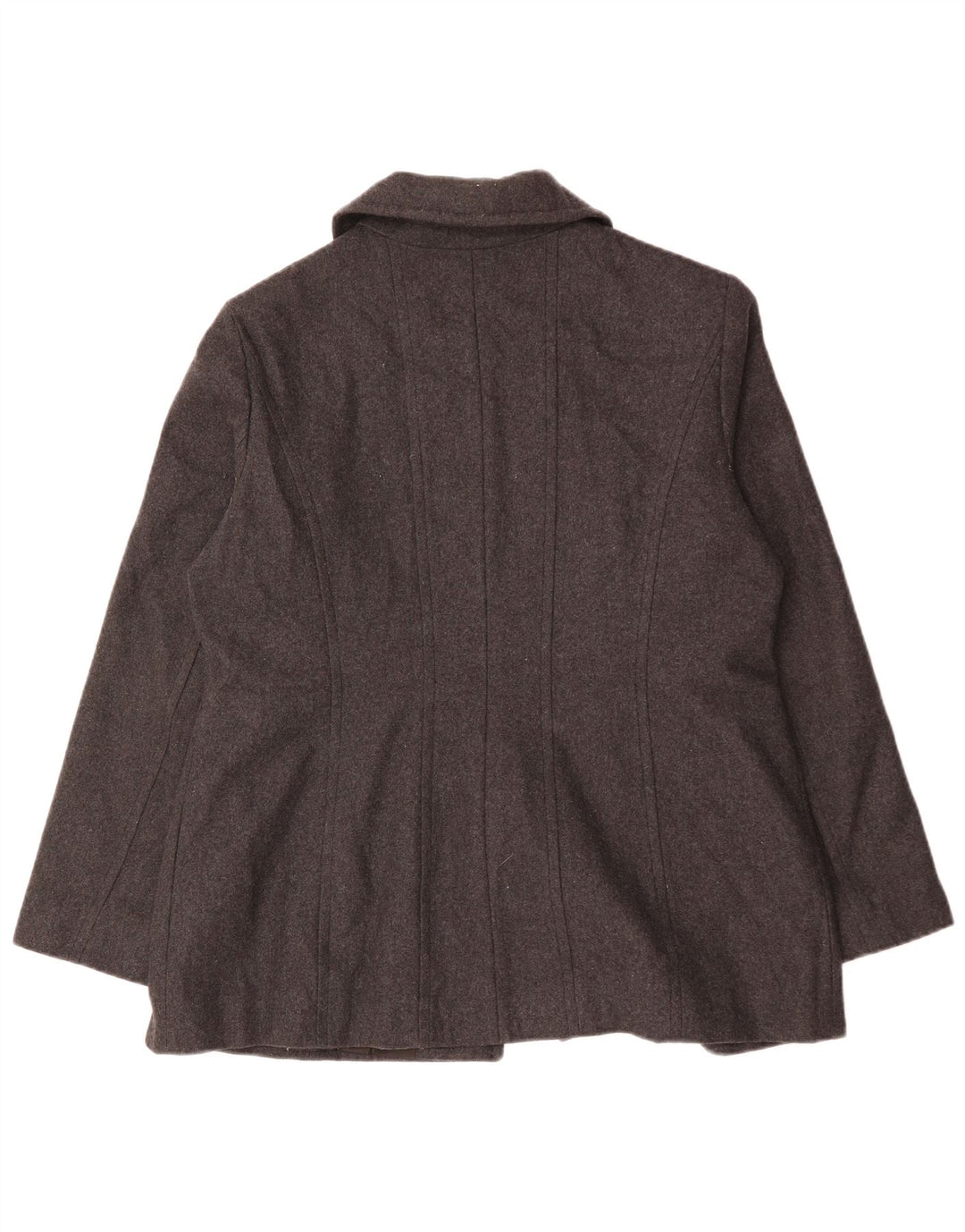 London Fog Womens Overcoat UK 18 XL Grey Wool