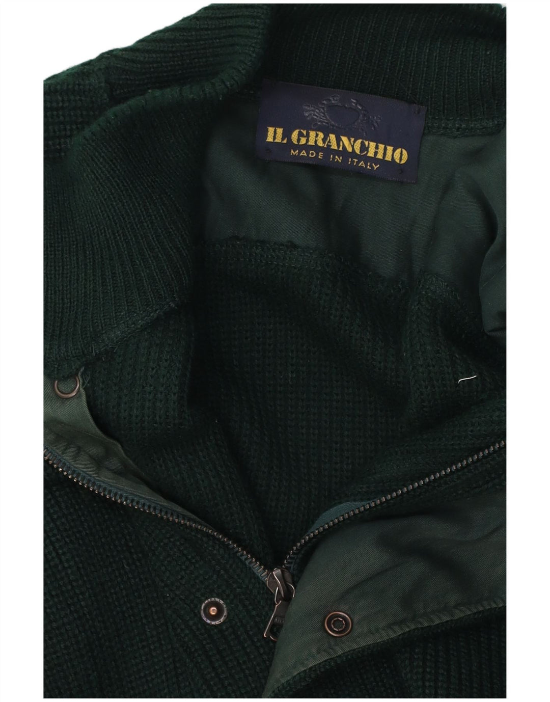Il Granchio Mens Cardigan Sweater Medium Green