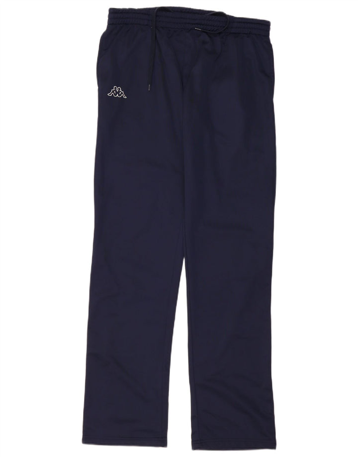 Kappa Mens Tracksuit Trousers XL Navy Blue Polyester