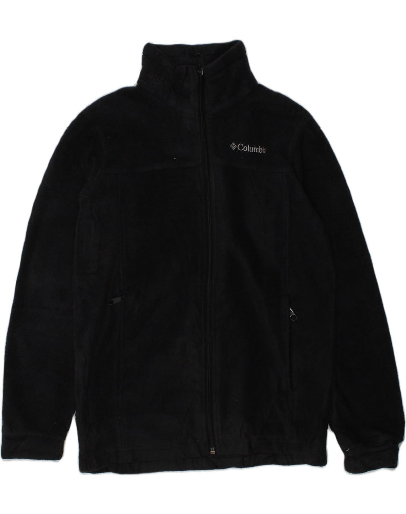 COLUMBIA Boys Fleece Jacket 10-11 Years Medium  Black Polyester | Vintage Columbia | Thrift | Second-Hand Columbia | Used Clothing | Messina Hembry 