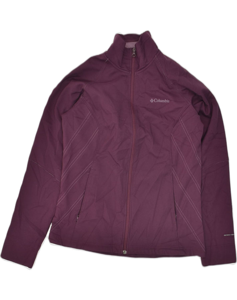 COLUMBIA Womens Omni-Shield Tracksuit Top Jacket UK 14 Medium Burgundy | Vintage Columbia | Thrift | Second-Hand Columbia | Used Clothing | Messina Hembry 