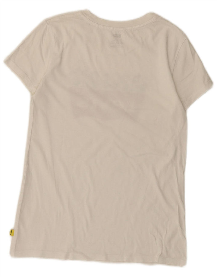 Levi's Womens Peanuts Graphic T-Shirt Top UK 6 XS White