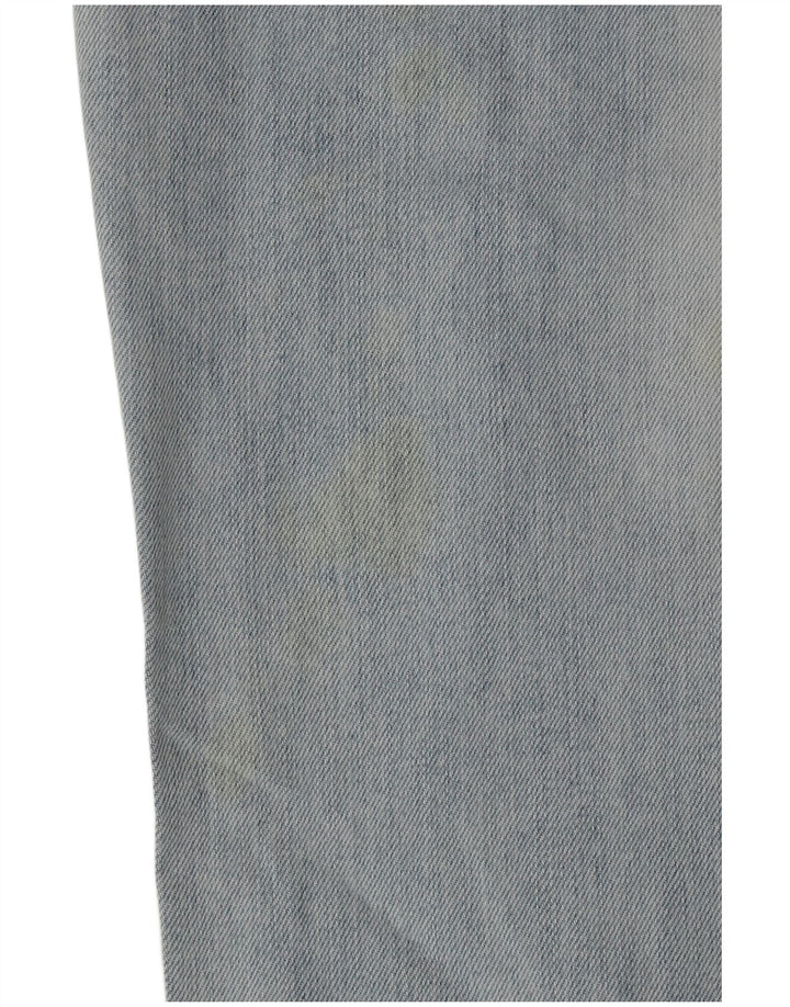 Zara Mens Straight Jeans EU 42 Large W32 L33 Blue Cotton