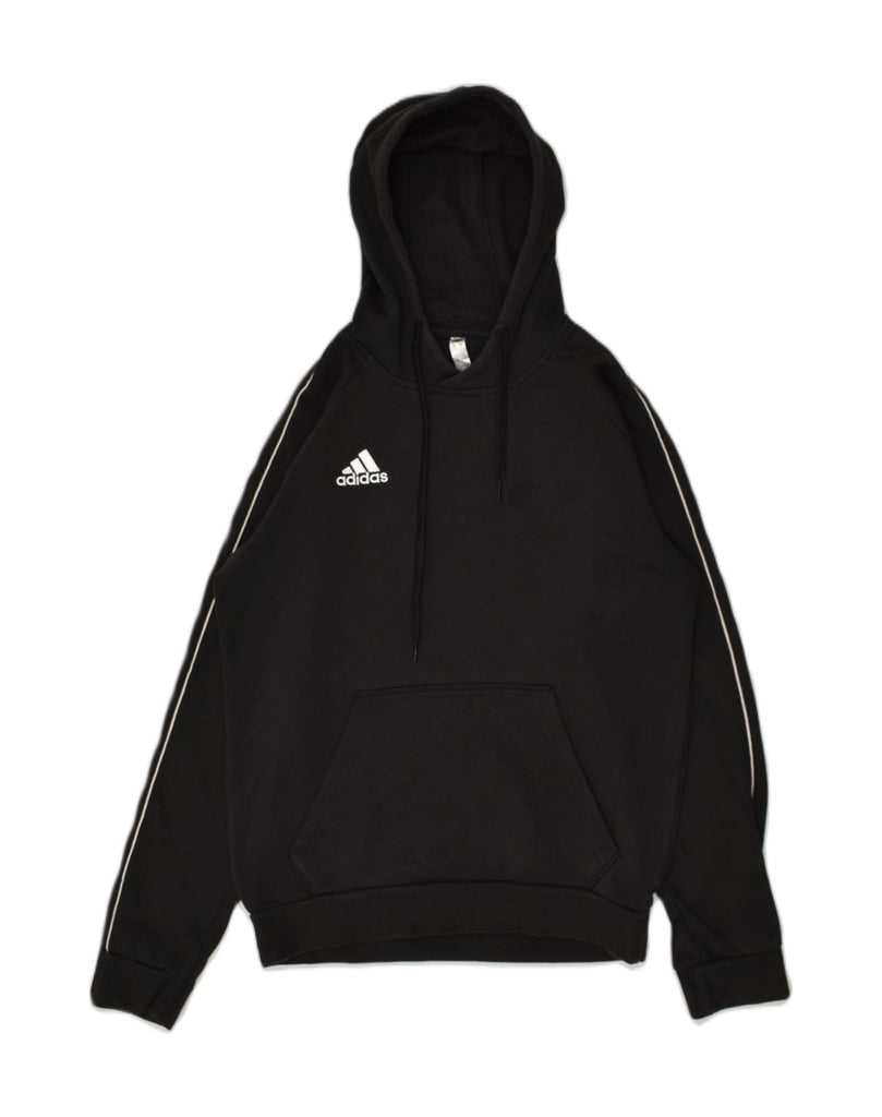 ADIDAS Mens Hoodie Jumper Small Black Cotton | Vintage Adidas | Thrift | Second-Hand Adidas | Used Clothing | Messina Hembry 