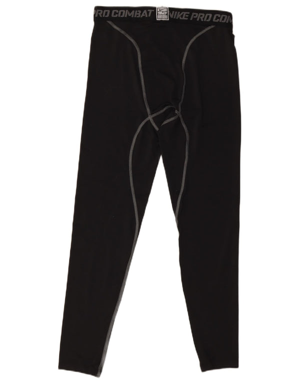 Nike Boys Dri Fit Graphic Leggings 13-14 Years XL Black Polyester