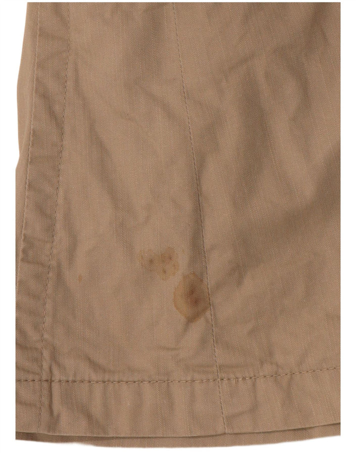 Tommy Hilfiger Womens 2 Button Blazer Jacket UK 14 Medium Brown Cotton