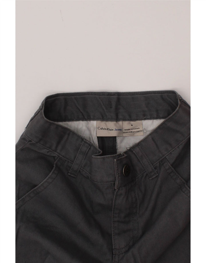Calvin Klein Boys Chino Shorts 3-4 Years W22  Grey Cotton