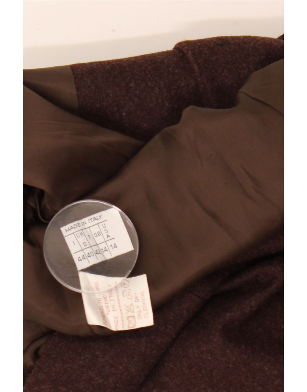 Federica Womens 5 Button Blazer Jacket UK 14 Medium Brown Wool