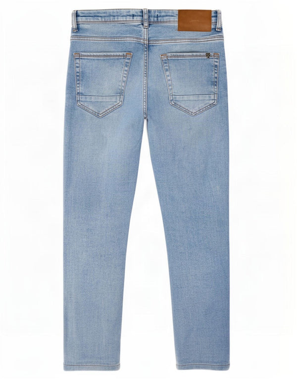 Zara Mens Cropped Slim Jeans EU 40 Medium W31 L25 Blue Cotton