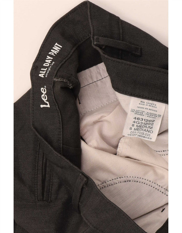 Lee Mens Straight Casual Trousers Medium W30 L31 Grey Cotton