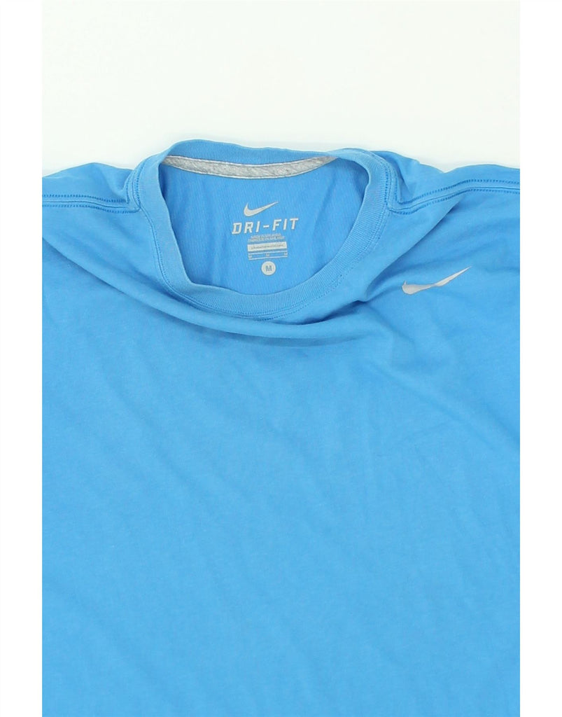 NIKE Mens T-Shirt Top Medium Blue Cotton | Vintage Nike | Thrift | Second-Hand Nike | Used Clothing | Messina Hembry 