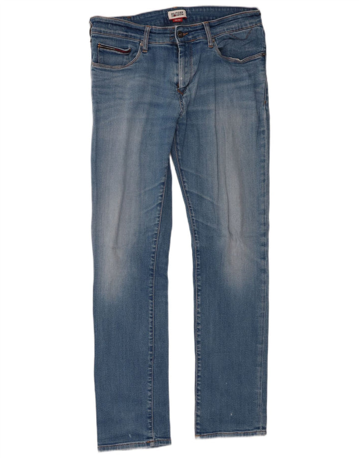 Tommy Hilfiger Mens Slim Jeans W34 L32 Blue Cotton