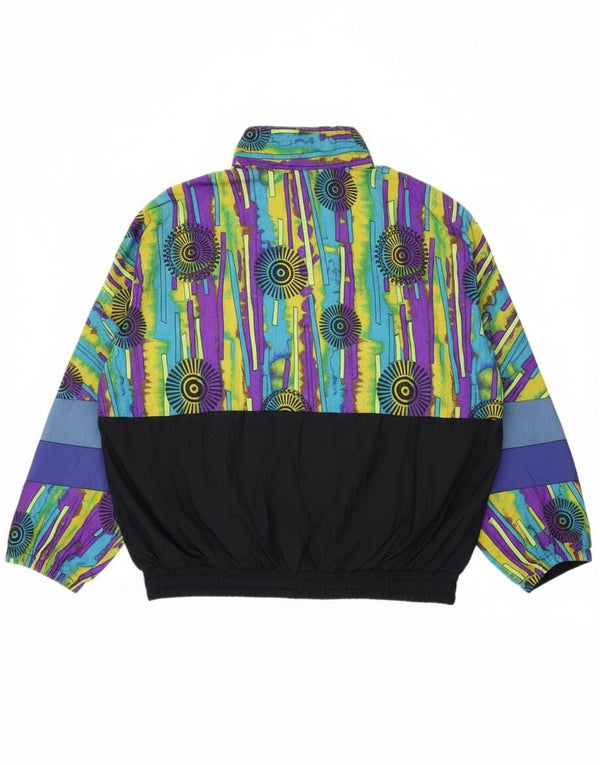 Vintage Womens Abstract Pattern Anorak Jacket UK 16 Large Multicoloured