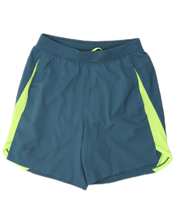 Under Armour Mens Sport Shorts Medium Blue Colourblock Polyester