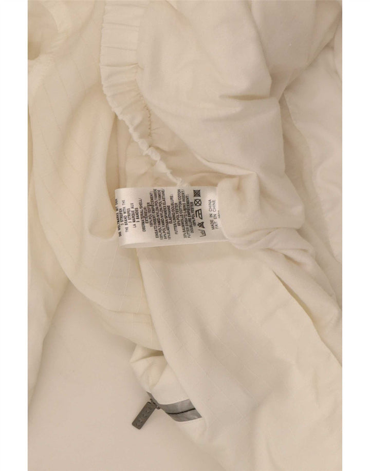 Adidas Womens Oversized Tracksuit Top Jacket UK 10 Small White Polyester