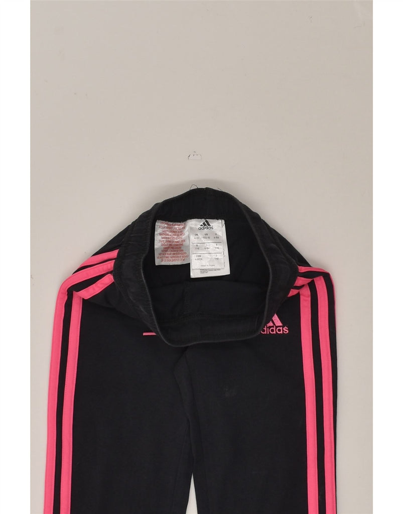 ADIDAS Girls Tracksuit Trousers 4-5 Years Grey Cotton | Vintage Adidas | Thrift | Second-Hand Adidas | Used Clothing | Messina Hembry 