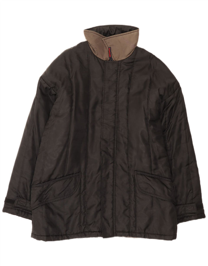 Invicta Mens Padded Jacket UK 42 XL Black Colourblock