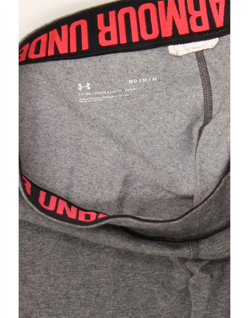UNDER ARMOUR Womens Leggings UK 14 Medium Grey Striped Vintage Under Armour and Second-Hand Under Armour from Messina Hembry 