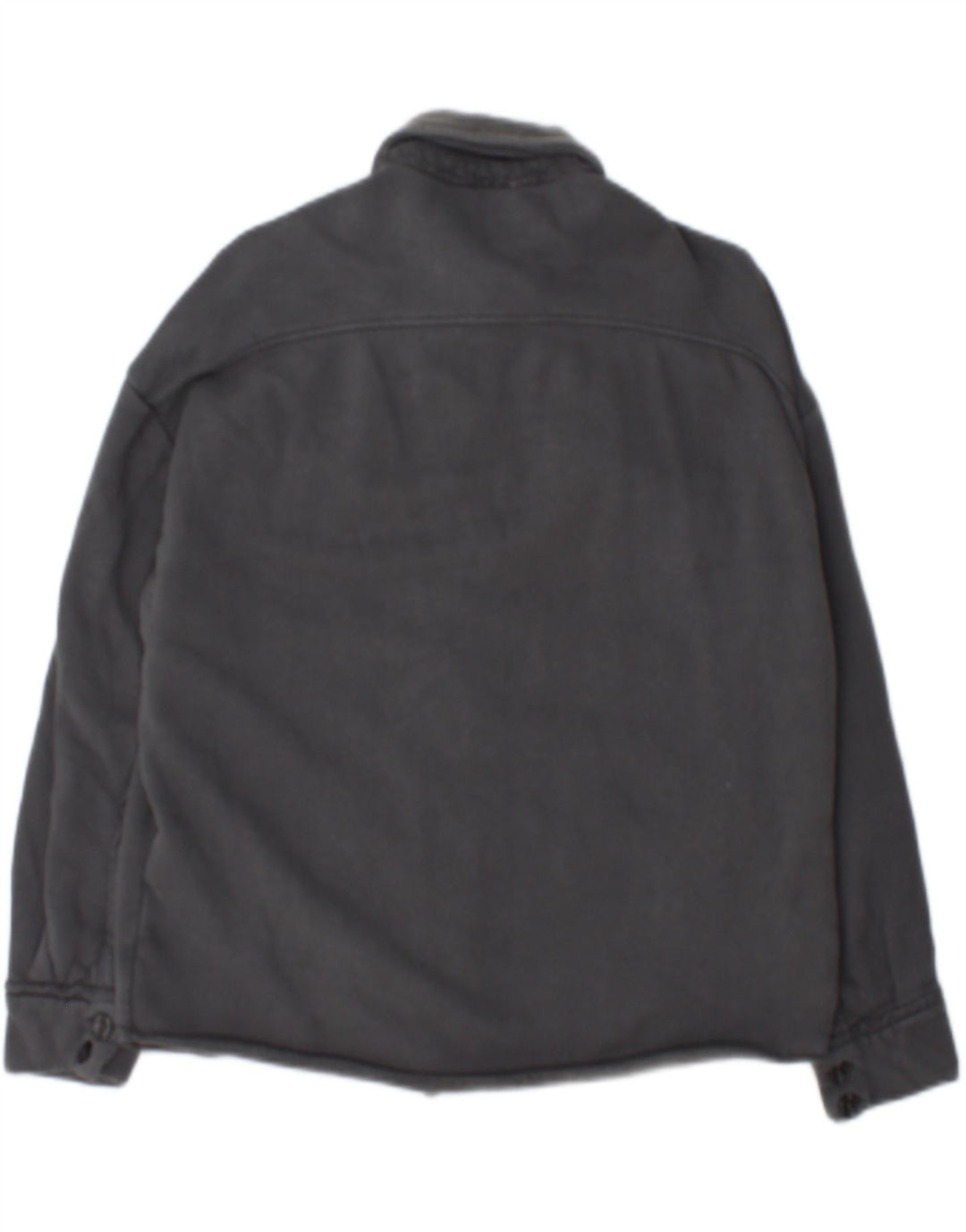 Dkny Womens Overshirt Oversized Shirt UK 2 2XS Grey Cotton