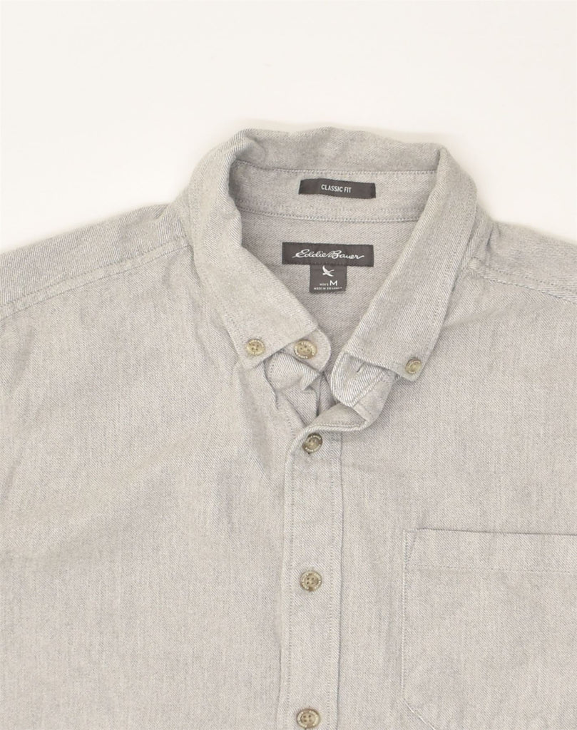 EDDIE BAUER Mens Classic Fit Shirt Medium Grey Cotton | Vintage Eddie Bauer | Thrift | Second-Hand Eddie Bauer | Used Clothing | Messina Hembry 