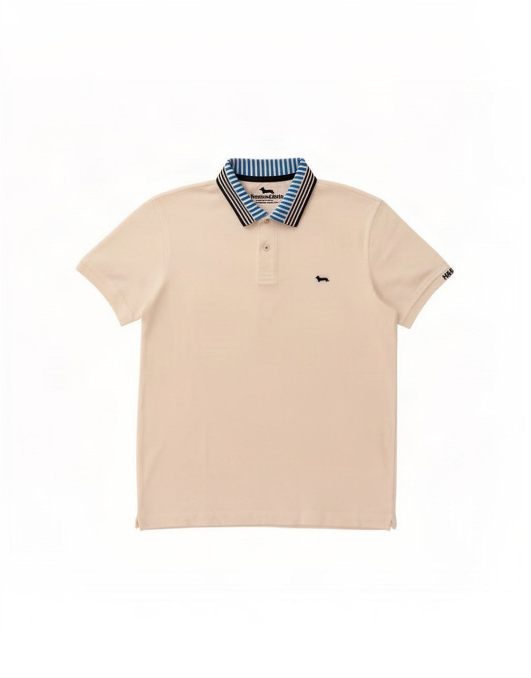 Harmont & Blaine Mens Regular Fit Rugby Polo Shirt Small White Striped