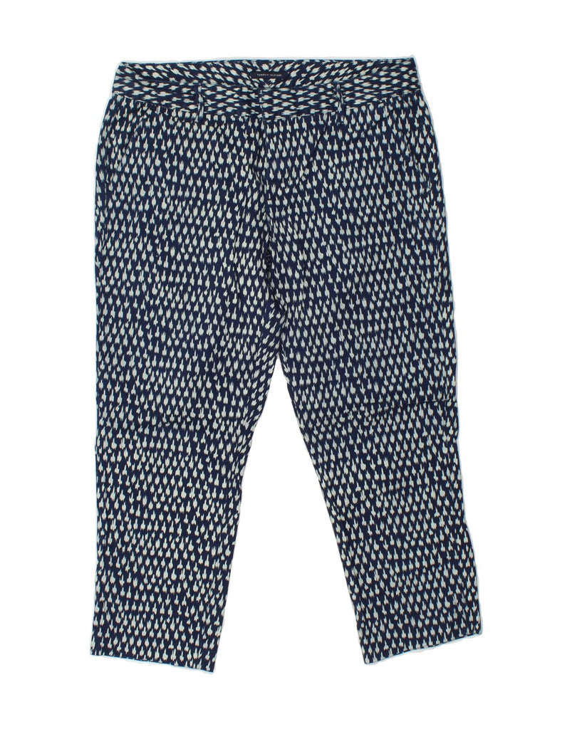 TOMMY HILFIGER Womens Capri Trousers US 8 Medium W30 L24 Navy Blue Ikat Vintage Tommy Hilfiger and Second-Hand Tommy Hilfiger from Messina Hembry 