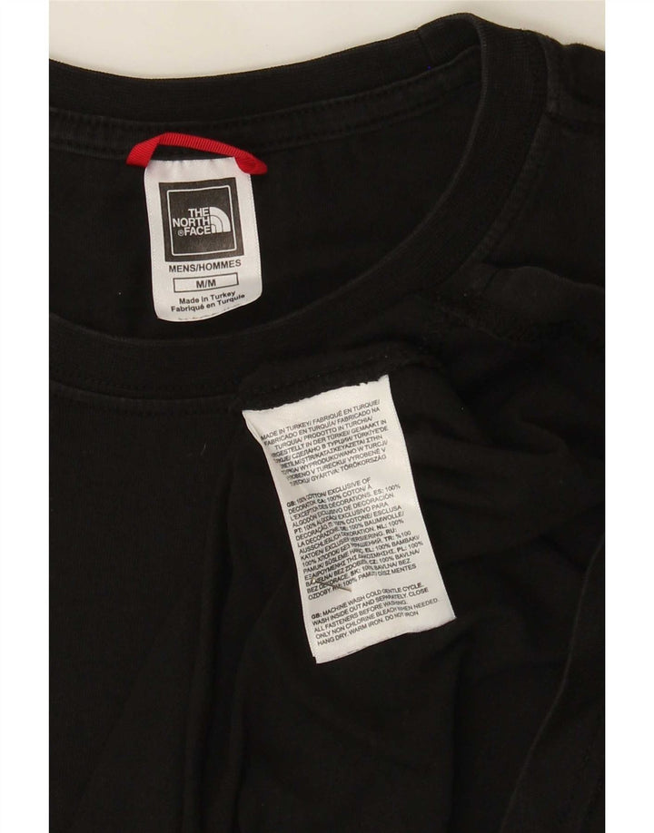 The North Face Mens Graphic T-Shirt Top Medium Black Cotton
