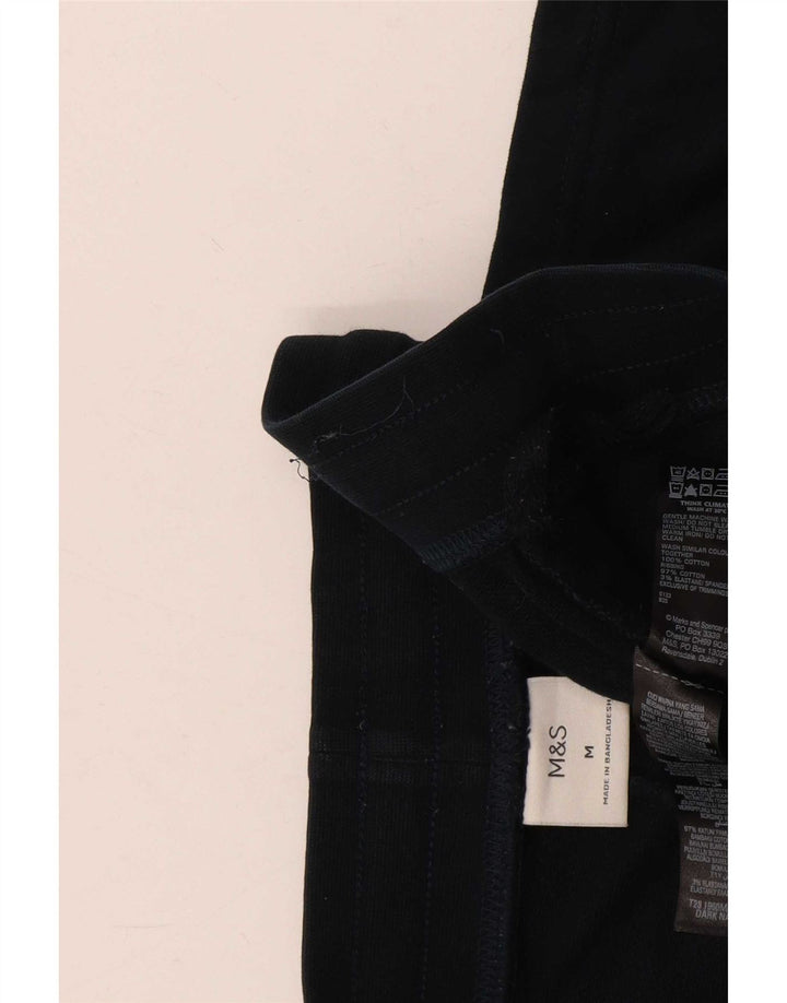 Marks & Spencer Mens Sport Shorts Medium Navy Blue Cotton
