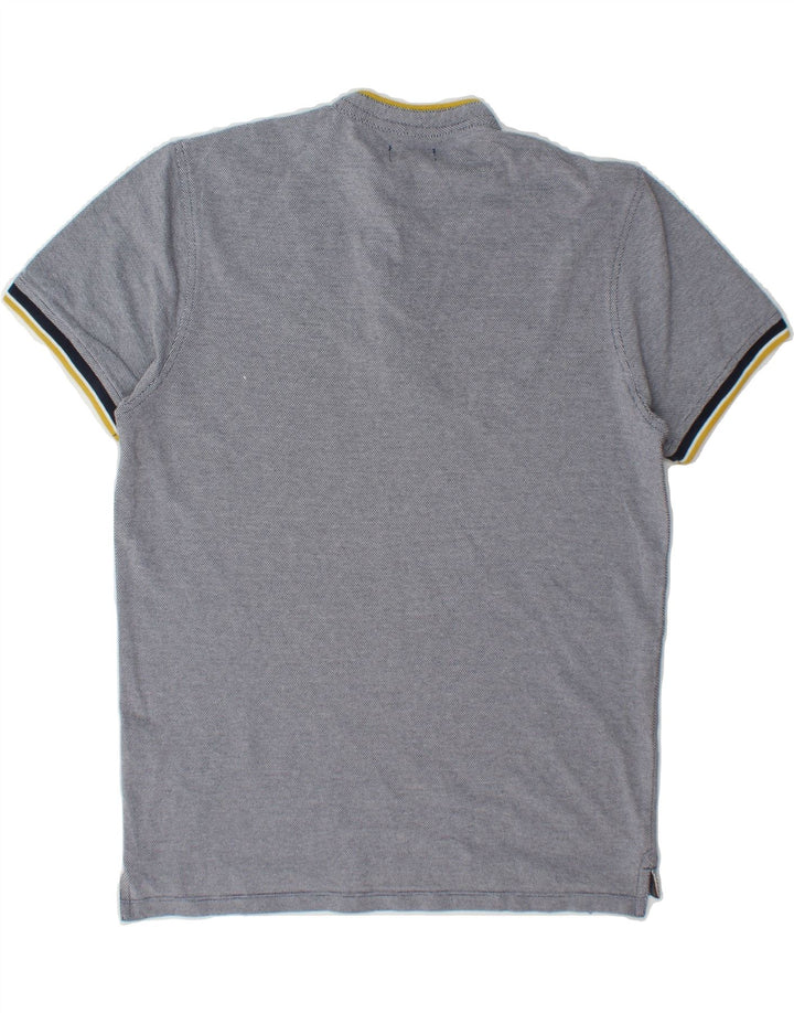 JACK & JONES Mens Polo Shirt Medium Navy Blue Cotton Vintage Jack & Jones and Second-Hand Jack & Jones from Messina Hembry 