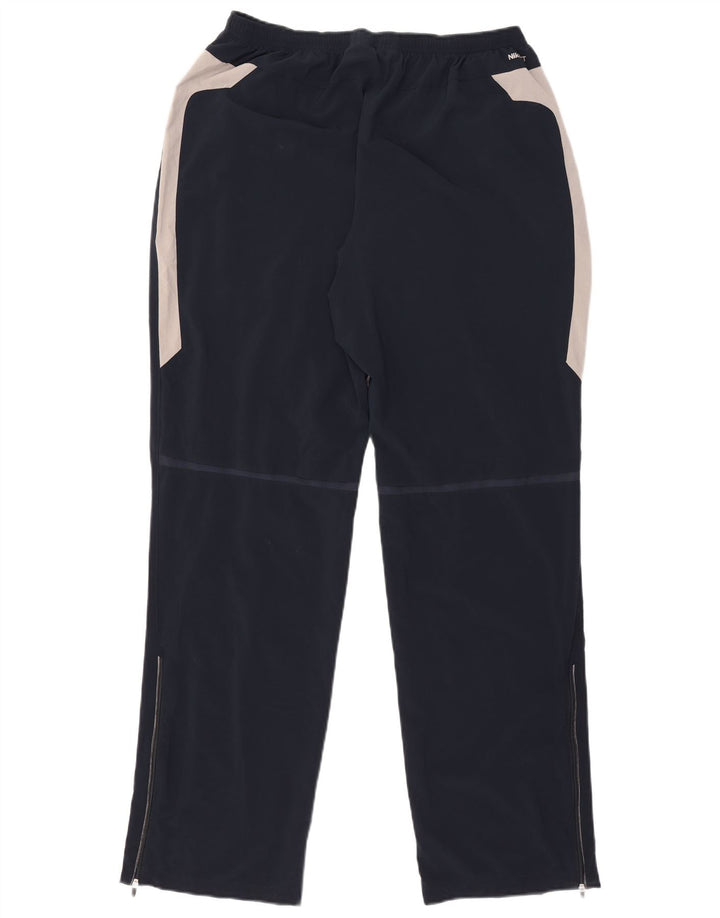 Nike Mens Tracksuit Trousers XL Navy Blue Colourblock Polyester