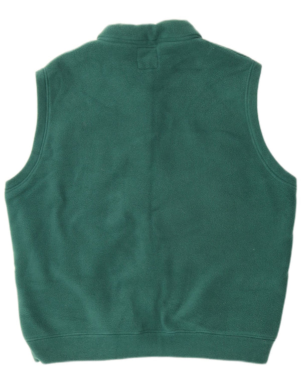 Outrage Mens Fleece Gilet UK 40 Large Green Polyester