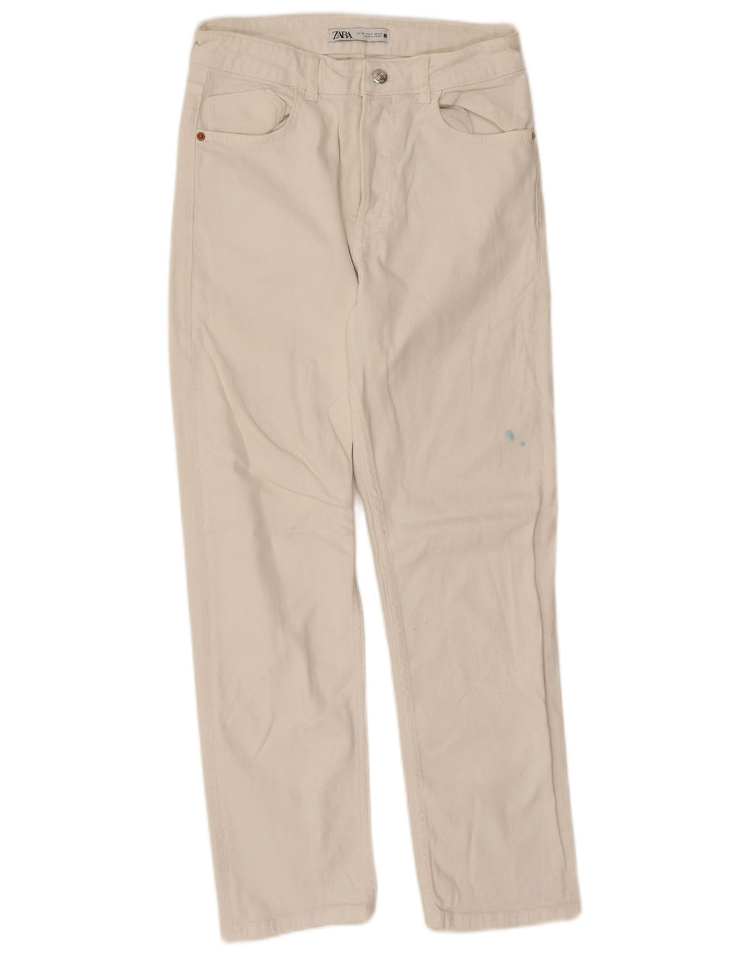 Zara Womens Straight Jeans EU 38 Small W28 L26 White