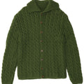 Vintage Mens Cardigan Sweater Small Green