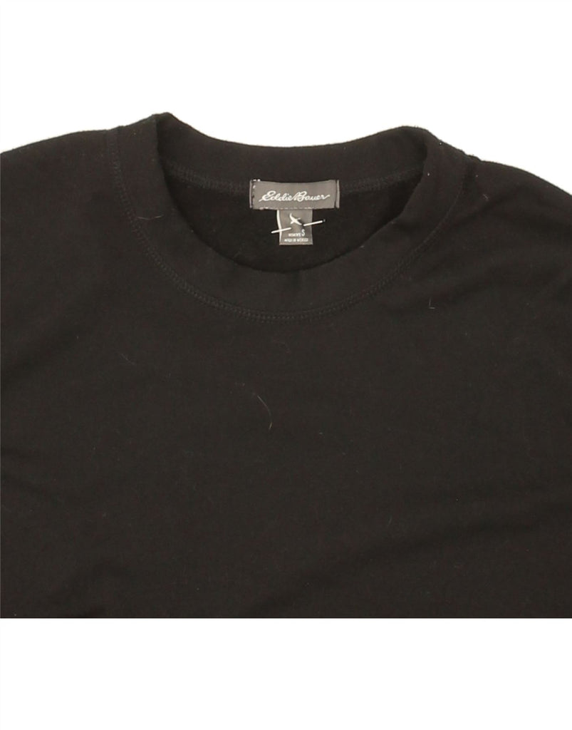 EDDIE BAUER Womens Sweatshirt Jumper UK 10 Small Black Vintage Eddie Bauer and Second-Hand Eddie Bauer from Messina Hembry 