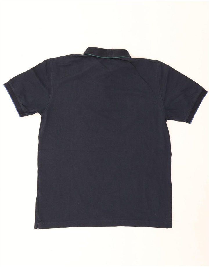 Sun68 Mens Polo Shirt Large Navy Blue Cotton