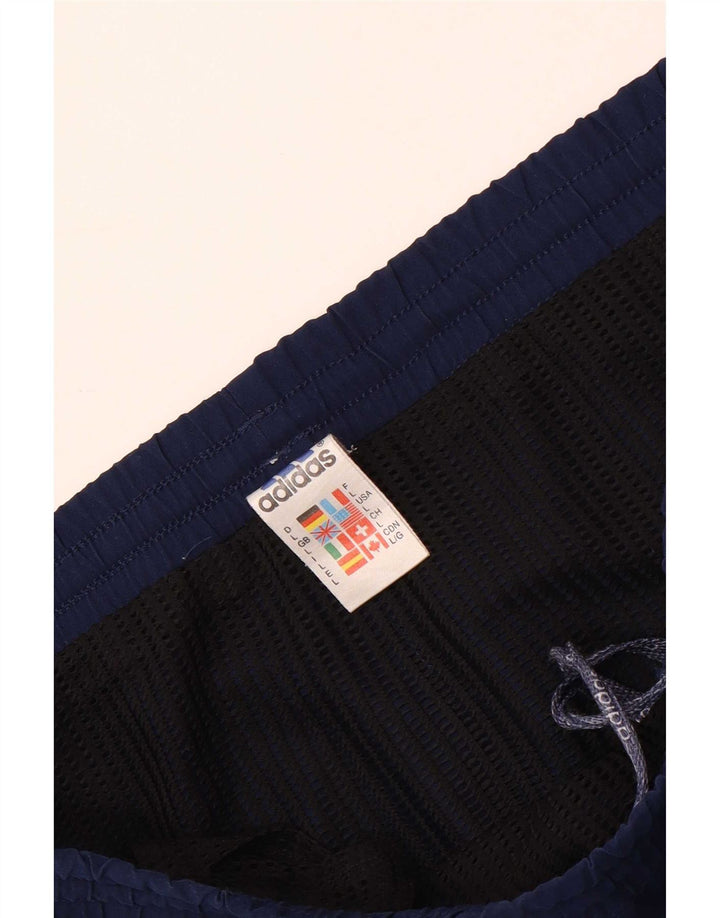 Adidas Mens Sport Shorts Large Navy Blue Polyester