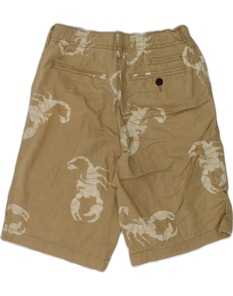 GAP Boys Chino Shorts 9-10 Years W25 Beige Animal Print Cotton | Vintage Gap | Thrift | Second-Hand Gap | Used Clothing | Messina Hembry 