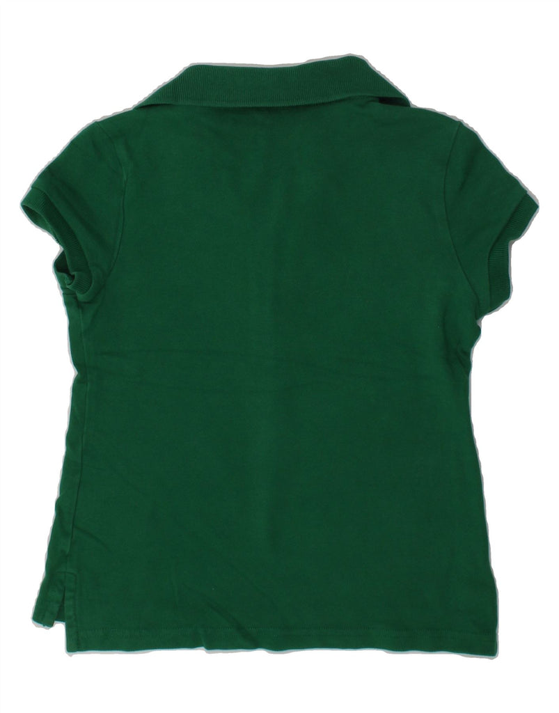 POLO RALPH LAUREN Girls Polo Shirt 6-7 Years Small Green Cotton | Vintage Polo Ralph Lauren | Thrift | Second-Hand Polo Ralph Lauren | Used Clothing | Messina Hembry 