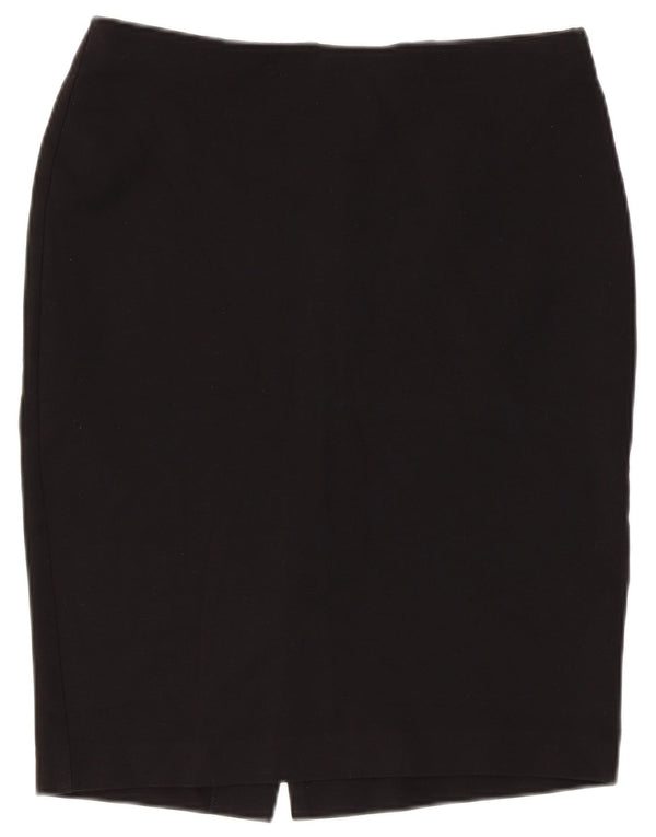 Marks & Spencer Womens Pencil Skirt UK 10 Small W30  Black Viscose