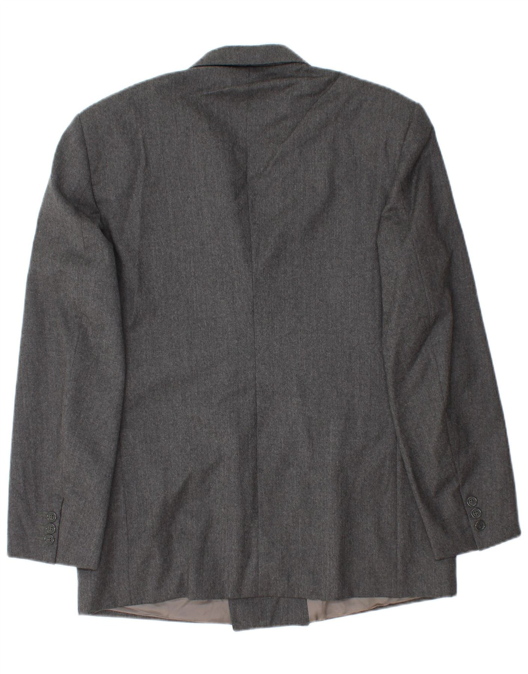 Vintage Mens Double Breasted Blazer Jacket IT 52 XL Grey Wool