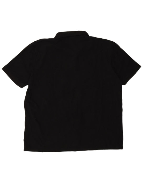 Lacoste Mens Polo Shirt Size 10 5XL Black Cotton