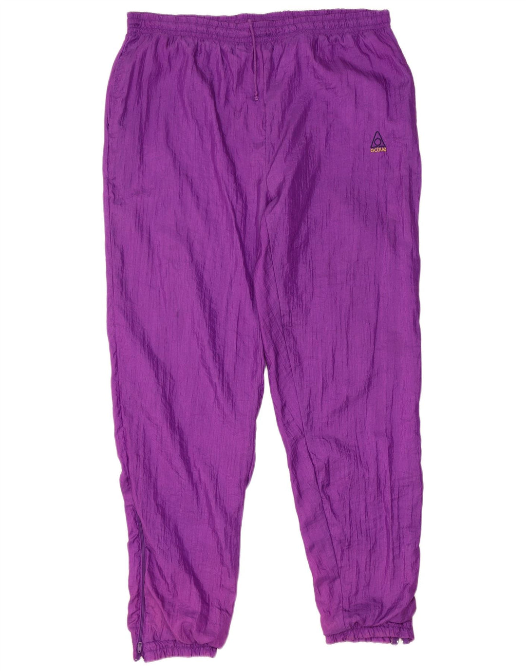 Active Mens Loose Fit Full Tracksuit Medium Purple Colourblock Polyamide