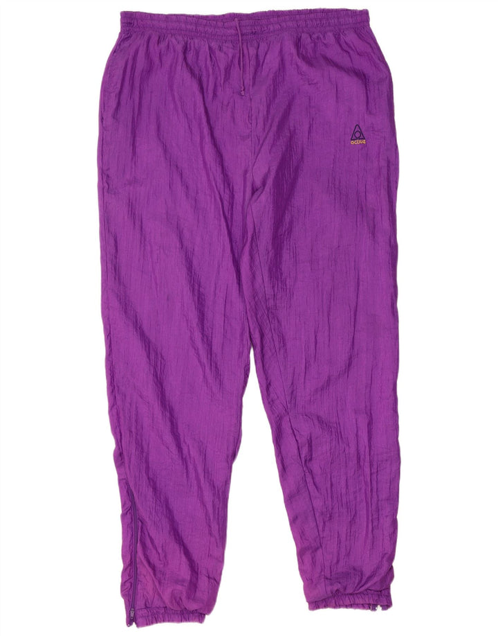 Active Mens Loose Fit Full Tracksuit Medium Purple Colourblock Polyamide