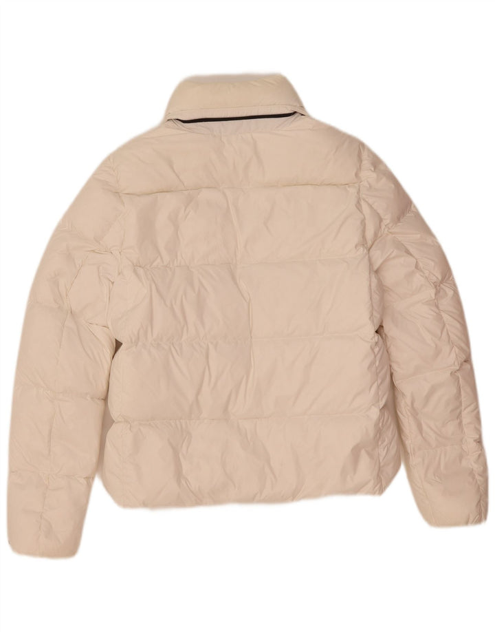 Calvin Klein Jeans Womens Padded Jacket UK 10 Small White Polyamide