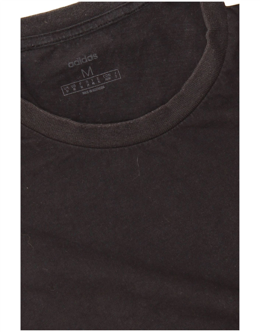 Adidas Mens T-Shirt Top Medium Black