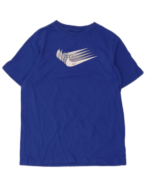 Nike Boys Graphic T-Shirt Top 13-14 Years XL Blue Cotton