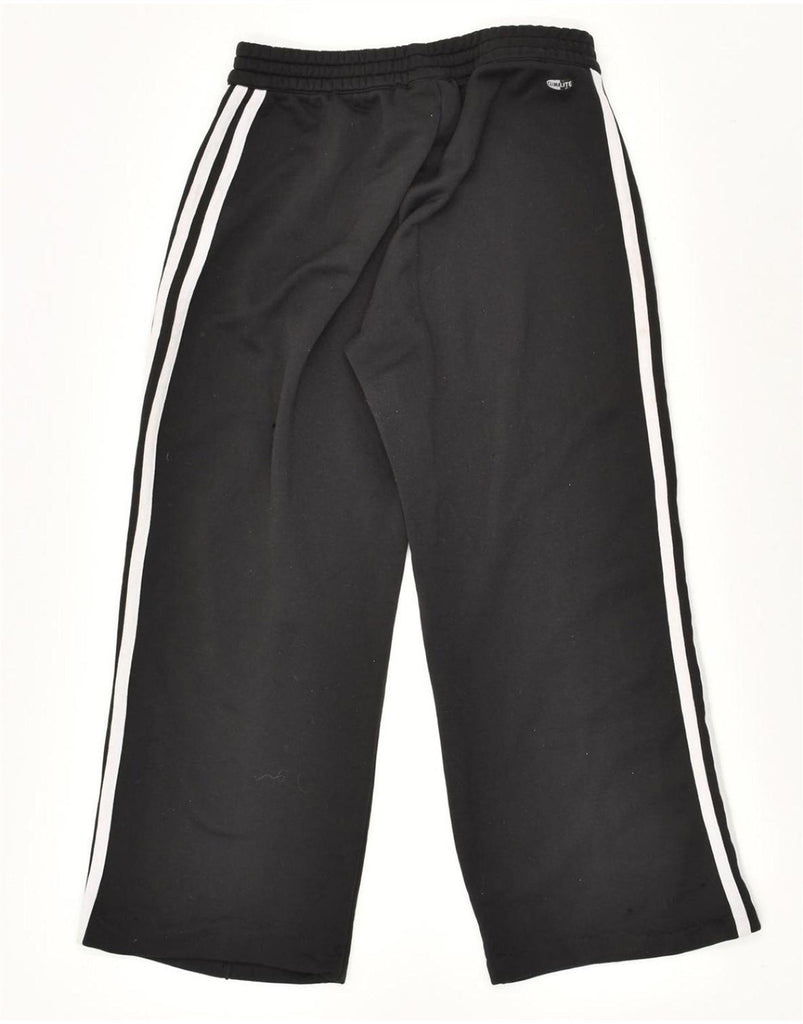 ADIDAS Womens Climalite Tracksuit Trousers UK 12 Medium Black Polyester Vintage Adidas and Second-Hand Adidas from Messina Hembry 