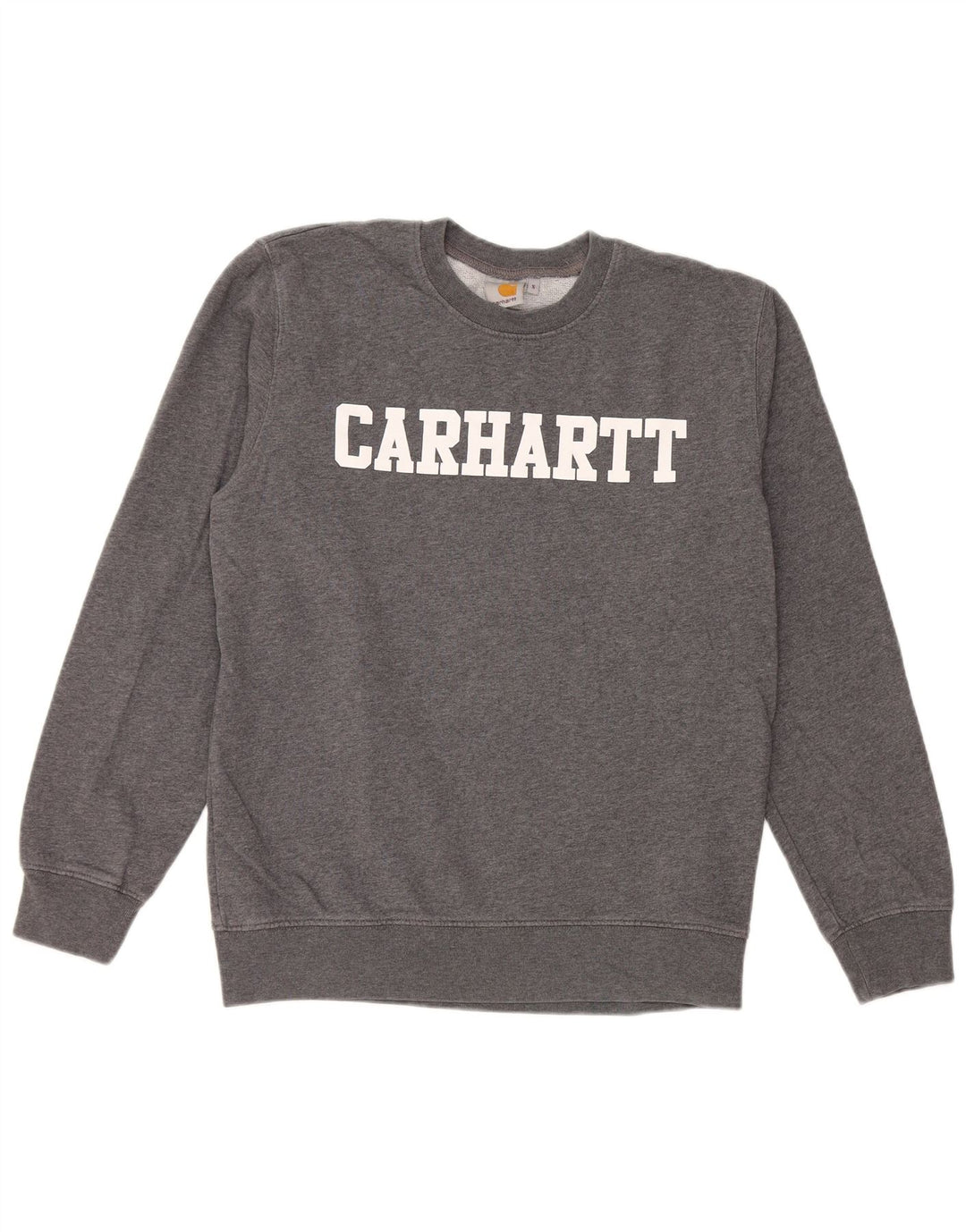 Carhartt Mens Graphic Sweatshirt Jumper Small Grey Cotton